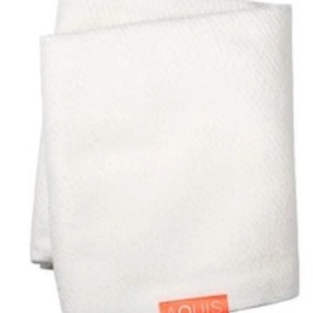 Aquis White Lisse Luxe Long Hair Towel